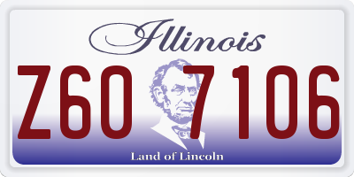 IL license plate Z607106