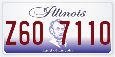 IL license plate Z607110