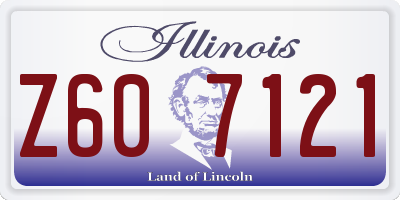 IL license plate Z607121