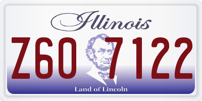 IL license plate Z607122