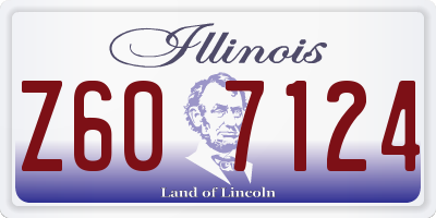 IL license plate Z607124