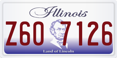 IL license plate Z607126