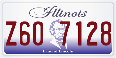 IL license plate Z607128