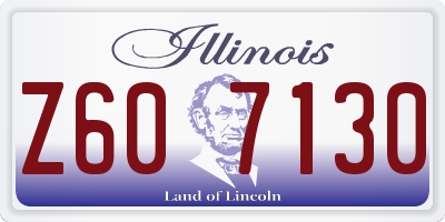 IL license plate Z607130