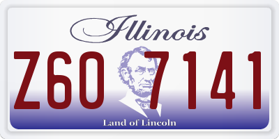 IL license plate Z607141