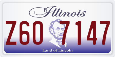 IL license plate Z607147