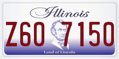 IL license plate Z607150