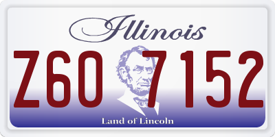 IL license plate Z607152
