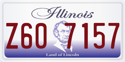 IL license plate Z607157