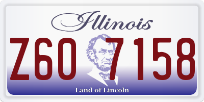 IL license plate Z607158