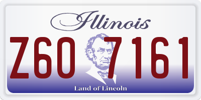 IL license plate Z607161