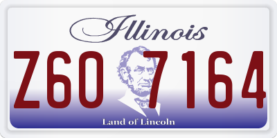 IL license plate Z607164