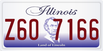 IL license plate Z607166
