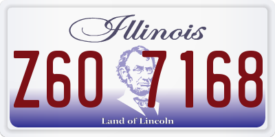 IL license plate Z607168