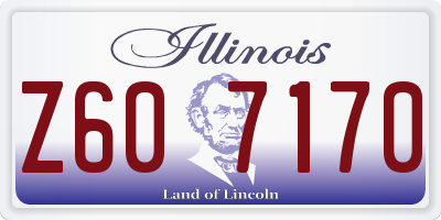 IL license plate Z607170