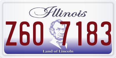 IL license plate Z607183
