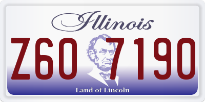 IL license plate Z607190