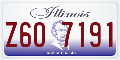 IL license plate Z607191