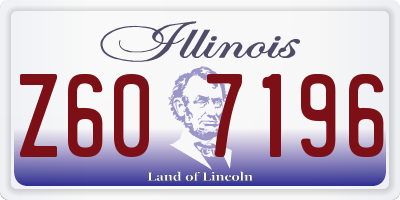 IL license plate Z607196