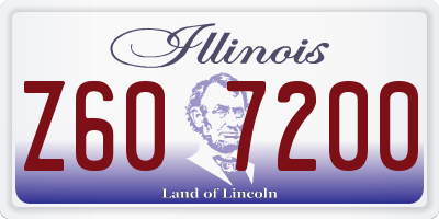 IL license plate Z607200
