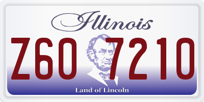 IL license plate Z607210