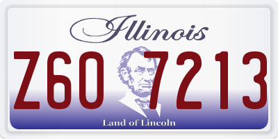 IL license plate Z607213