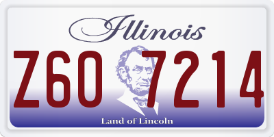 IL license plate Z607214