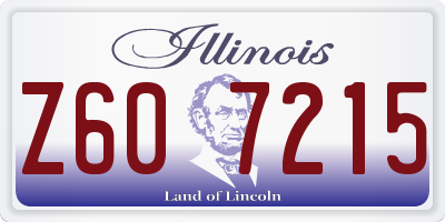 IL license plate Z607215