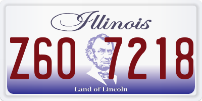IL license plate Z607218