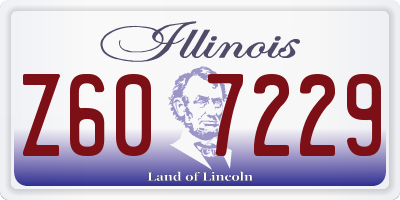 IL license plate Z607229