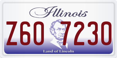 IL license plate Z607230