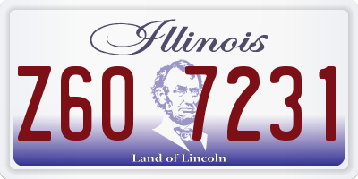 IL license plate Z607231