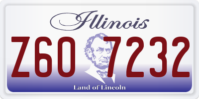 IL license plate Z607232
