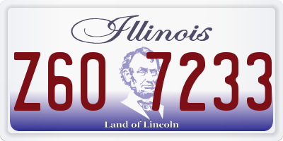 IL license plate Z607233