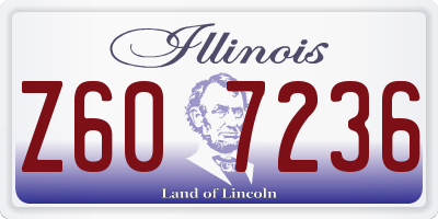 IL license plate Z607236