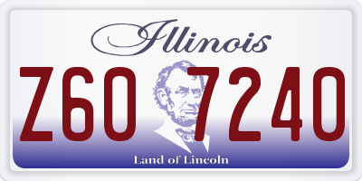 IL license plate Z607240