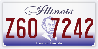 IL license plate Z607242