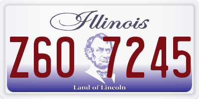 IL license plate Z607245