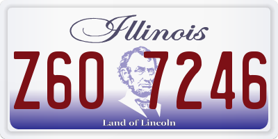 IL license plate Z607246