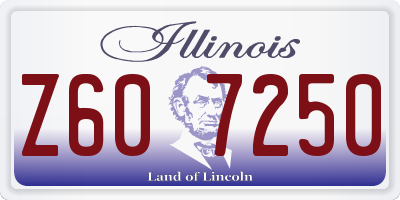 IL license plate Z607250