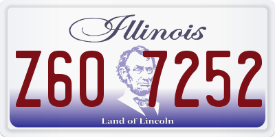 IL license plate Z607252
