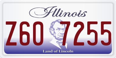 IL license plate Z607255