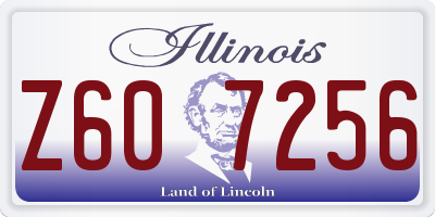 IL license plate Z607256