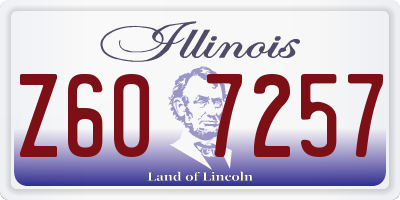 IL license plate Z607257