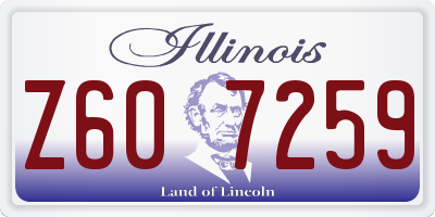 IL license plate Z607259