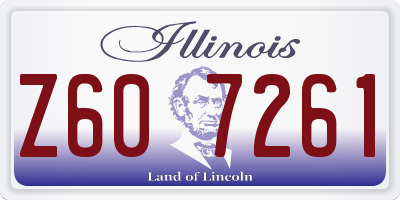 IL license plate Z607261