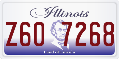 IL license plate Z607268