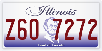 IL license plate Z607272