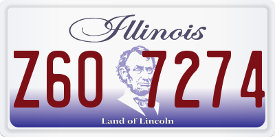 IL license plate Z607274