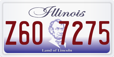 IL license plate Z607275